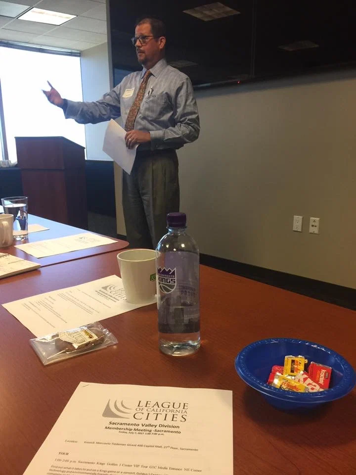 Randall Stone presenting at a regional municipal leadership meeting