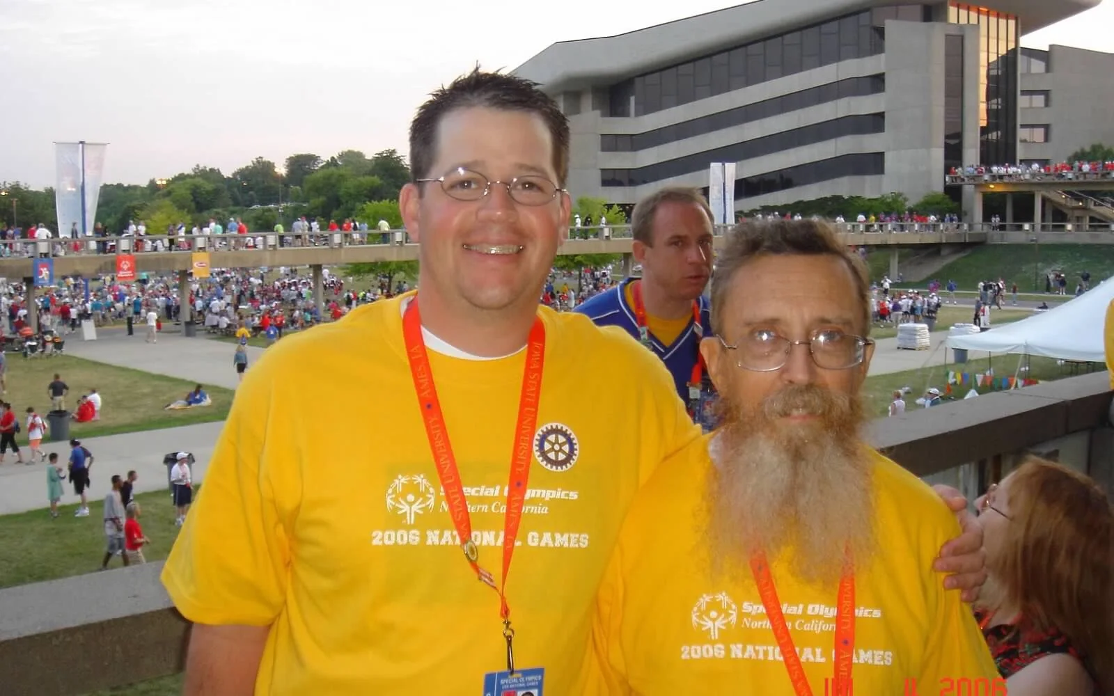 Randall Stone with athlete Norman at the 2006 Special Olympics USA National Games
