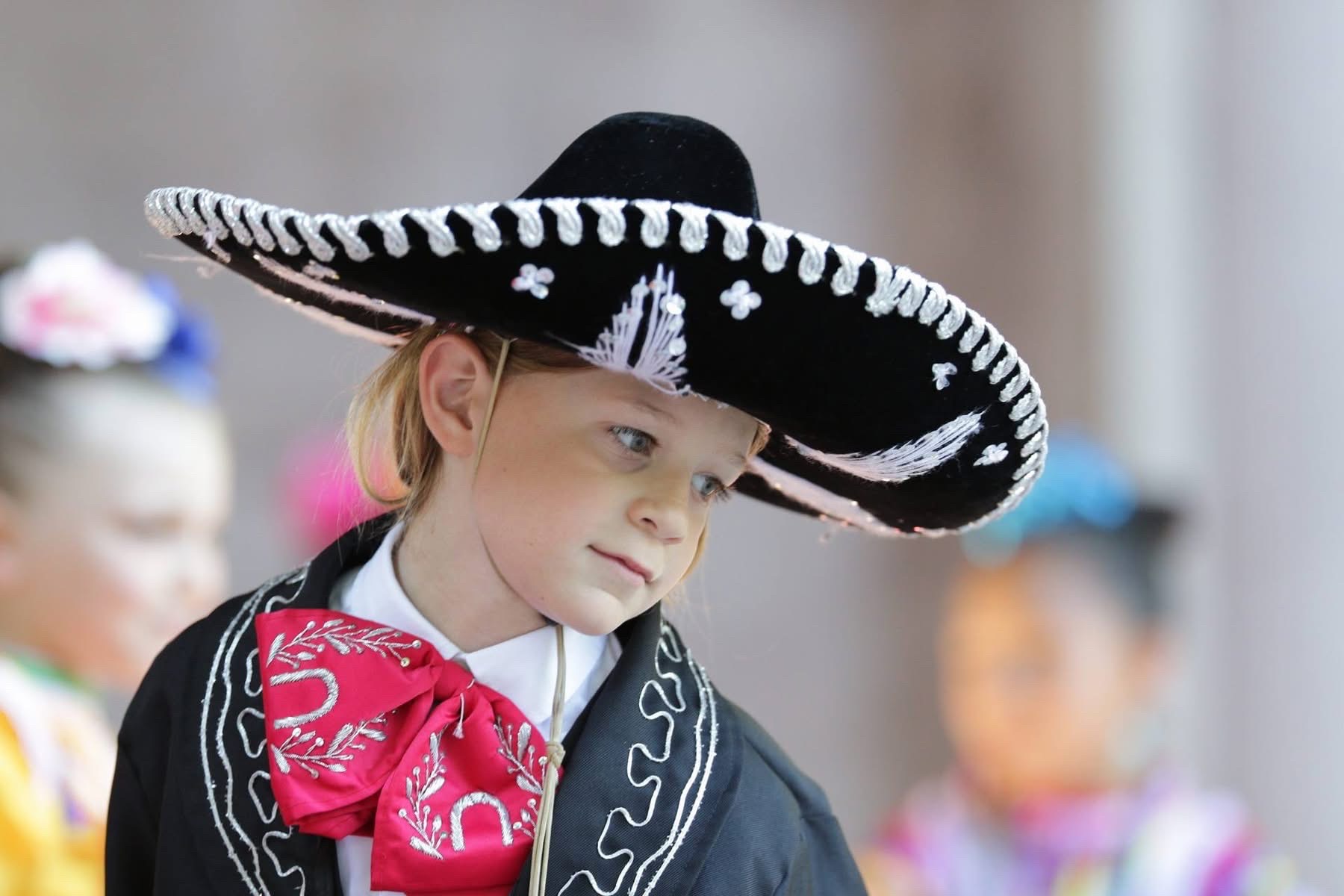 Karden Stone in black charro attire and sombrero